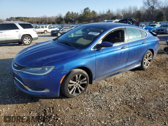 2015 Chrysler 200 Limited with VIN 1C3CCCAB4FN679678, listed as a Copart auction lot 41822485 with 0 mi miles and Clean Title. Bid and sale history available at carsss.com. Image 1.