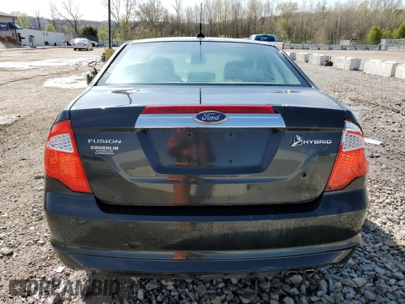 2010 Ford Fusion Hybrid with VIN 3FADP0L35AR373898, listed as a Copart auction lot 51357695 with 187,239 mi miles and Non Repairable. Bid and sale history available at carsss.com. Image 6.