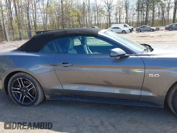 2023 Ford Mustang GT Premium with VIN 1FATP8FF9P5104802, listed as a IAAI auction lot 42033658 with 38,610 mi miles and . Bid and sale history available at carsss.com. Image 13.