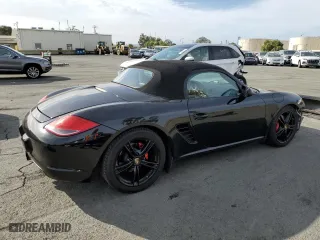 2009 Porsche Boxster S with VIN WP0CB29869U730450, listed as a Copart auction lot 78585854 with 75,100 mi miles and Salvage Title. Bid and sale history available at carsss.com. Image 3.