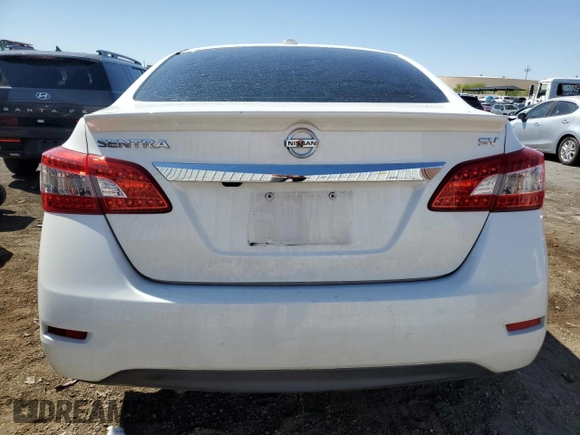2015 Nissan Sentra SV with VIN 3N1AB7AP3FY248845, listed as a Copart auction lot 54233385 with 132,820 mi miles and Salvage Title. Bid and sale history available at DreamBid. Image 6.