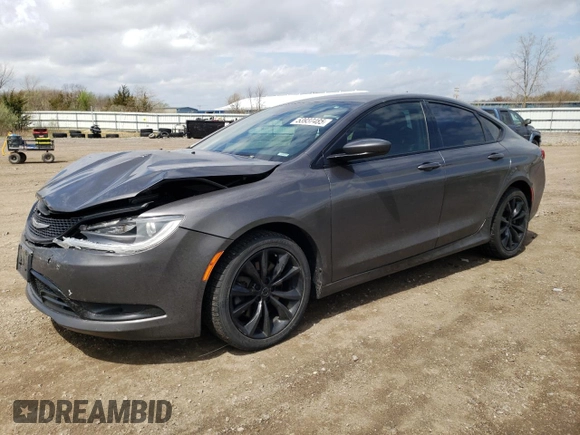2015 Chrysler 200 S with VIN 1C3CCCDG3FN618085, listed as a Copart auction lot 53937485 with 126,686 mi miles and Salvage Title. Bid and sale history available at carsss.com. Image 1.