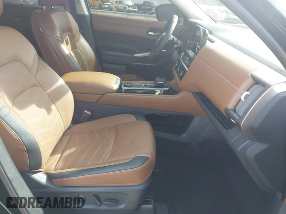 2024 Nissan Pathfinder Platinum with VIN 5N1DR3DK7RC269754, listed as a IAAI auction lot 41684186 with 14,047 mi miles and . Bid and sale history available at DreamBid. Image 5.