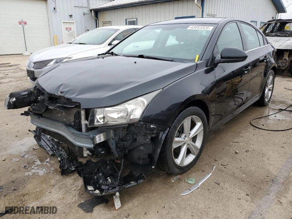 2015 Chevrolet Cruze LT with VIN 1G1PE5SB0F7192718, listed as a Copart auction lot 43453325 with 98,715 mi miles and Salvage Title. Bid and sale history available at carsss.com. Image 1.