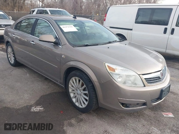 2008 Saturn Aura XR with VIN 1G8ZV577X8F149835, listed as a IAAI auction lot 41472542 with 198,965 mi miles. Bid and sale history available at carsss.com. Image 1.
