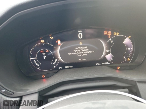 2024 Mazda CX-90 Premium Sport with VIN JM3KKCHA0R1122731, listed as a Copart auction lot 80454474 with 20,371 mi miles and Salvage title. Bid and sale history available at DreamBid. Image 9.