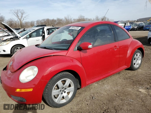 2007 Volkswagen Beetle z VIN 3VWRW31C27M514436, wystawiony jako Copart lot #49444295 z przebiegiem 99 617 mil mil oraz Szkoda całkowita • Salvage title. Historia ofert i sprzedaży dostępna na DreamBid. Obrazek 1.