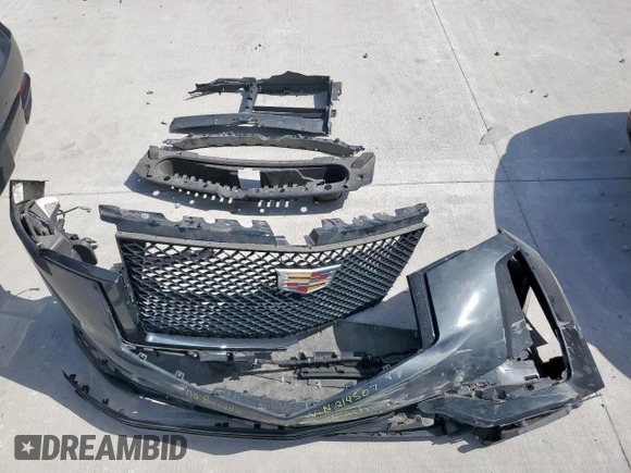 2022 Cadillac Escalade Sport Platinum with VIN 1GYS4GKL3NR214507, listed as a Copart auction lot 61359575 with 58,466 mi miles and Salvage title. Bid and sale history available at DreamBid. Image 13.