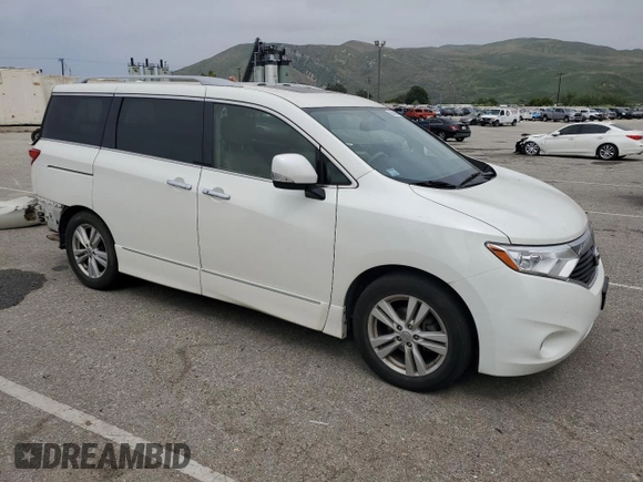 2015 Nissan Quest S with VIN JN8AE2KP6F9120261, listed as a Copart auction lot 55038694 with 127,294 mi miles. Bid and sale history available at carsss.com. Image 4.