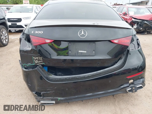 2022 Mercedes-Benz C 300 with VIN W1KAF4GB8NR046010, listed as a IAAI auction lot 41884770 with 34,972 mi miles and . Bid and sale history available at DreamBid. Image 6.