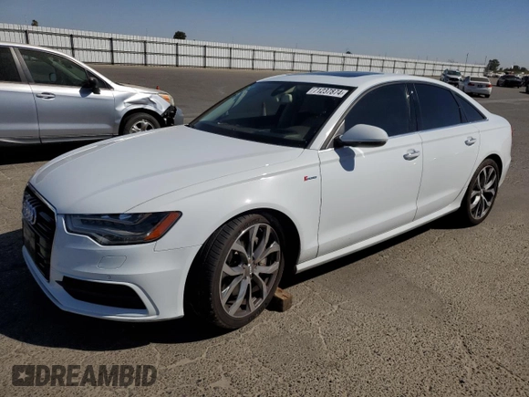 2015 Audi A6 Prestige with VIN WAUHGAFC7FN030286, listed as a Copart auction lot 71237874 with 74,334 mi miles and Salvage title. Bid and sale history available at DreamBid. Image 1.