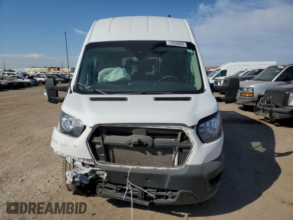 2022 Ford Transit with VIN 1FDAX2XG6NKA19366, listed as a Copart auction lot 74936084 with 13,433 mi miles and Salvage Title. Bid and sale history available at DreamBid. Image 5.