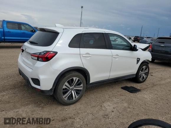 2021 Mitsubishi Outlander ES with VIN JA4APUAU5MU014560, listed as a Copart auction lot 55148675 with 54,469 mi miles and Salvage title. Bid and sale history available at DreamBid. Image 3.