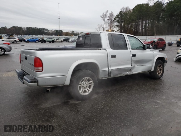 2004 Dodge Dakota Sport with VIN 1D7HL38K44S506609, listed as a Copart auction lot 84263824 with 244,242 mi miles and Salvage Title. Bid and sale history available at carsss.com. Image 3.