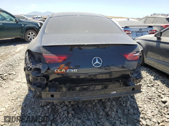 2020 Mercedes-Benz CLA 250 with VIN WDD5J4GB2LN033158, listed as a Copart auction lot 59300053 with 55,667 mi miles and . Bid and sale history available at DreamBid. Image 6.
