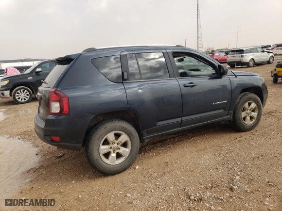 2014 Jeep Compass Sport with VIN 1C4NJCBA6ED573849, listed as a Copart auction lot 47001505 with 259,846 mi miles and Salvage Title. Bid and sale history available at carsss.com. Image 3.