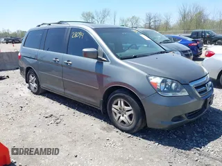 2007 Honda Odyssey EX-L z VIN 5FNRL38777B428371, wystawiony jako IAAI lot #42228094 z przebiegiem 327 678 mil mil oraz . Historia ofert i sprzedaży dostępna na DreamBid. Obrazek 1.
