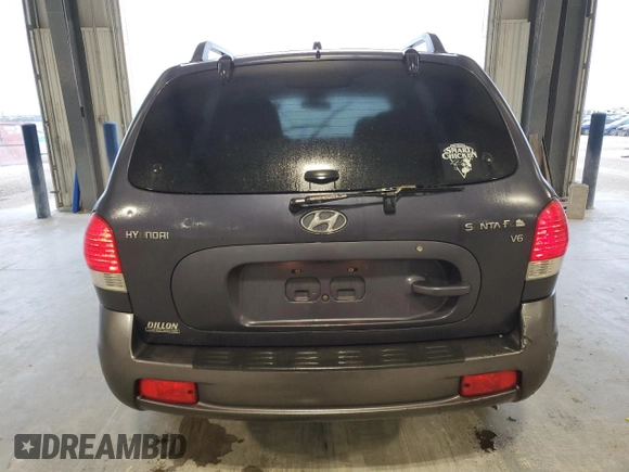 2006 Hyundai Santa Fe GLS with VIN KM8SC13D16U105454, listed as a Copart auction lot 44218575 with 118,579 mi miles and Clean Title. Bid and sale history available at carsss.com. Image 6.