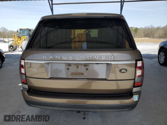 2013 Land Rover Range Rover HSE with VIN SALGS2DF9DA105504, listed as a Copart auction lot 48375135 with 196,931 mi miles and Salvage title. Bid and sale history available at DreamBid. Image 6.