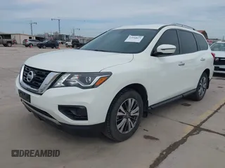 2018 Nissan Pathfinder SV z VIN 5N1DR2MM7JC621456, wystawiony jako IAAI lot #42053625 z przebiegiem 95 226 mil mil oraz . Historia ofert i sprzedaży dostępna na DreamBid. Obrazek 2.