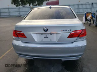 2006 BMW 7 Series 750i with VIN WBAHL83586DT05258, listed as a Copart auction lot 77033744 with 129,376 mi miles and Salvage Title. Bid and sale history available at carsss.com. Image 6.