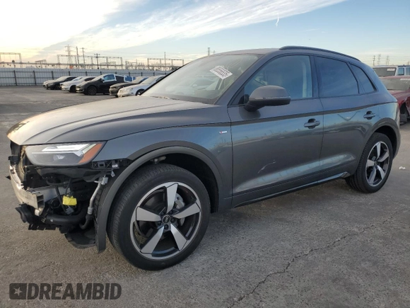 2022 Audi Q5 S line Premium Plus with VIN WA1EAAFY6N2048694, listed as a Copart auction lot 88556535 with 34,009 mi miles and Salvage Title. Bid and sale history available at DreamBid. Image 1.