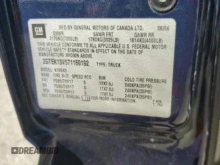 2007 GMC Sierra 1500 SL z VIN 2GTEK13V571160192, wystawiony jako Copart lot #58640144 z przebiegiem 90 638 mil mil oraz Szkoda całkowita • Salvage title. Historia ofert i sprzedaży dostępna na DreamBid. Obrazek 12.