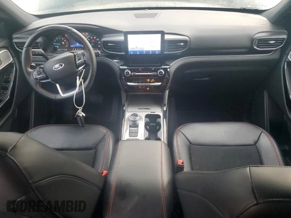 2022 Ford Explorer ST-Line with VIN 1FMSK7KH3NGC30740, listed as a Copart auction lot 54407905 with 46,569 mi miles and Salvage title. Bid and sale history available at DreamBid. Image 8.