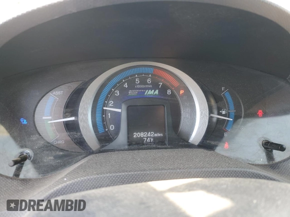 2010 Honda Insight LX with VIN JHMZE2H59AS041185, listed as a Copart auction lot 64517415 with 208,242 mi miles and Salvage title. Bid and sale history available at DreamBid. Image 9.