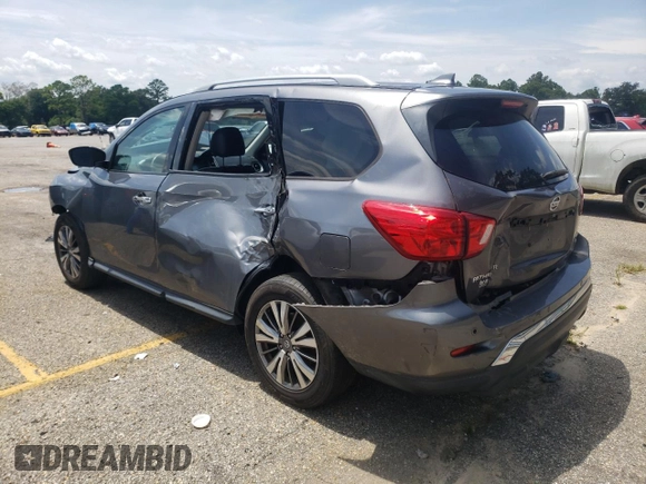 2019 Nissan Pathfinder S with VIN 5N1DR2MM0KC607951, listed as a Copart auction lot 62552925 with 86,510 mi miles and Salvage title. Bid and sale history available at DreamBid. Image 2.