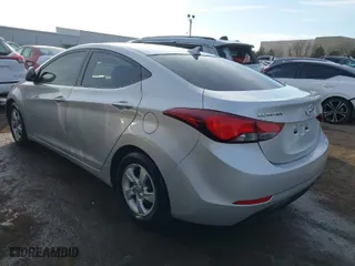 2015 Hyundai Elantra SE with VIN 5NPDH4AE9FH567797, listed as a IAAI auction lot 41175638 with 100,029 mi miles. Bid and sale history available at carsss.com. Image 3.