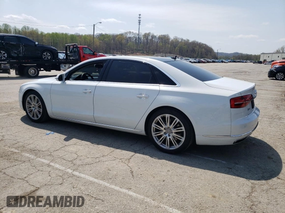 2015 Audi A8 3.0T with VIN WAU3GAFD1FN000655, listed as a Copart auction lot 52792305 with 133,387 mi miles and Salvage Title. Bid and sale history available at DreamBid. Image 2.