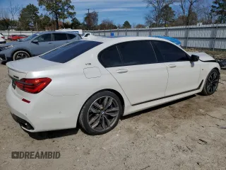 2018 BMW 7 Series M760i xDrive with VIN WBA7H6C53JG614967, listed as a Copart auction lot 49269345 with 83,872 mi miles and Salvage Title. Bid and sale history available at carsss.com. Image 3.