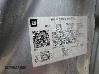 2019 Chevrolet Colorado 2WD Work Truck with VIN 1GCGSBEN2K1211691, listed as a Copart auction lot 44448935 with 70,725 mi miles and Non Repairable. Bid and sale history available at carsss.com. Image 13.