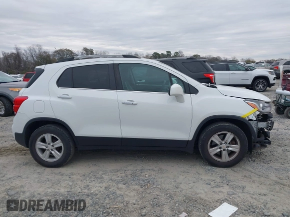 2017 Chevrolet Trax LT with VIN KL7CJLSB9HB217313, listed as a IAAI auction lot 41309364 with 90,460 mi miles. Bid and sale history available at carsss.com. Image 14.