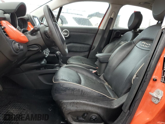 2017 FIAT 500X Lounge with VIN ZFBCFXDB7HP616011, listed as a Copart auction lot 59060524 with 50,980 mi miles and Salvage title. Bid and sale history available at DreamBid. Image 7.