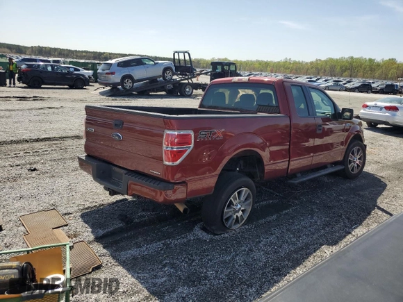 2014 Ford F-150 XL with VIN 1FTFX1EF8EKF03215, listed as a Copart auction lot 51165935 with 84,650 mi miles and Salvage Title. Bid and sale history available at carsss.com. Image 3.