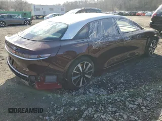 2023 Lucid Air Touring with VIN 50EA1TEAXPA001080, listed as a Copart auction lot 47756515 with 14,034 mi miles and Salvage Title. Bid and sale history available at carsss.com. Image 3.