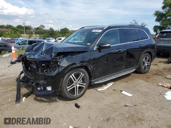 2022 Mercedes-Benz GLS 450 with VIN 4JGFF5KE6NA633453, listed as a Copart auction lot 66924913 with 19,072 mi miles and . Bid and sale history available at DreamBid. Image 1.