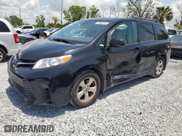2020 Toyota Sienna LE Auto Access Seat with VIN 5TDKZ3DC0LS039564, listed as a Copart auction lot 59865345 with 79,436 mi miles and Salvage title. Bid and sale history available at DreamBid. Image 1.
