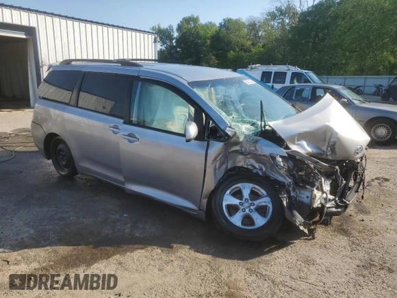 2014 Toyota Sienna LE AAS with VIN 5TDKK3DC5ES447565, listed as a Copart auction lot 52301335 with 0 mi miles and Salvage Title. Bid and sale history available at carsss.com. Image 4.