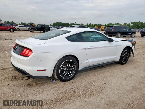 2022 Ford Mustang EcoBoost with VIN 1FA6P8TH6N5100254, listed as a Copart auction lot 64054365 with 75,098 mi miles and Salvage title. Bid and sale history available at DreamBid. Image 4.