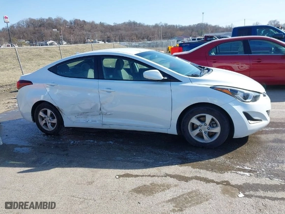 2015 Hyundai Elantra SE with VIN 5NPDH4AE3FH575474, listed as a IAAI auction lot 41738344 with 98,249 mi miles. Bid and sale history available at carsss.com. Image 13.