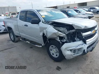 2018 Chevrolet Colorado 2WD Work Truck with VIN 1GCHSBEA2J1297195, listed as a IAAI auction lot 42384977 with 127,015 mi miles and . Bid and sale history available at DreamBid. Image 1.