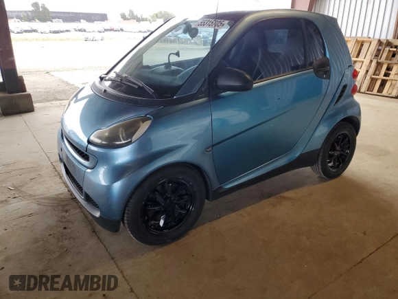 2009 Smart fortwo Pure with VIN WMEEJ31XX9K264071, listed as a Copart auction lot 55315705 with 117,006 mi miles and Salvage Title. Bid and sale history available at carsss.com. Image 1.