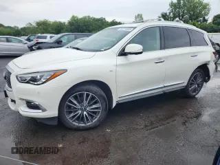 2020 Infiniti QX60 Luxe with VIN 5N1DL0MM6LC516108, listed as a Copart auction lot 63279805 with 97,965 mi miles and Salvage title. Bid and sale history available at DreamBid. Image 1.