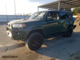 2022 Toyota 4Runner TRD Off Road Premium with VIN JTERU5JR8N5991296, listed as a Copart auction lot 43469305 with 51,121 mi miles and Salvage Title. Bid and sale history available at carsss.com. Image 1.