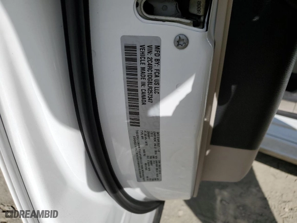 2020 Chrysler Voyager LXI with VIN 2C4RC1DG8LR257347, listed as a Copart auction lot 57950064 with NaN miles and Non Repairable. Bid and sale history available at carsss.com. Image 13.