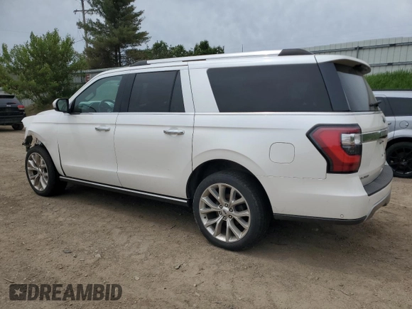 2018 Ford Expedition Max Limited z VIN 1FMJK2AT4JEA63234, wystawiony jako Copart lot #57463045 z przebiegiem 98 540 mil mil oraz Czysty tytuł • Clean title. Historia ofert i sprzedaży dostępna na DreamBid. Obrazek 2.