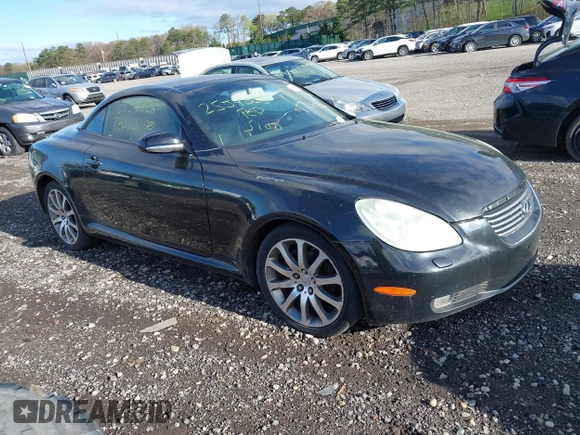 2002 Lexus SC with VIN JTHFN48Y220015436, listed as a IAAI auction lot 42142448 with Not Provided miles. Bid and sale history available at carsss.com. Image 1.